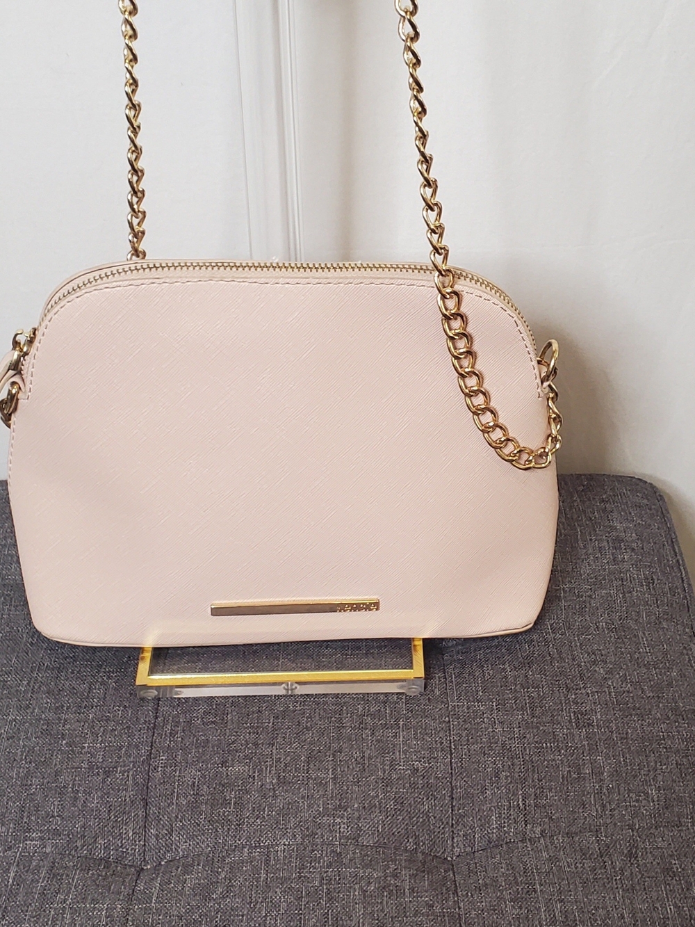 Kensie Pale Pink Dome Crossbody Bag
